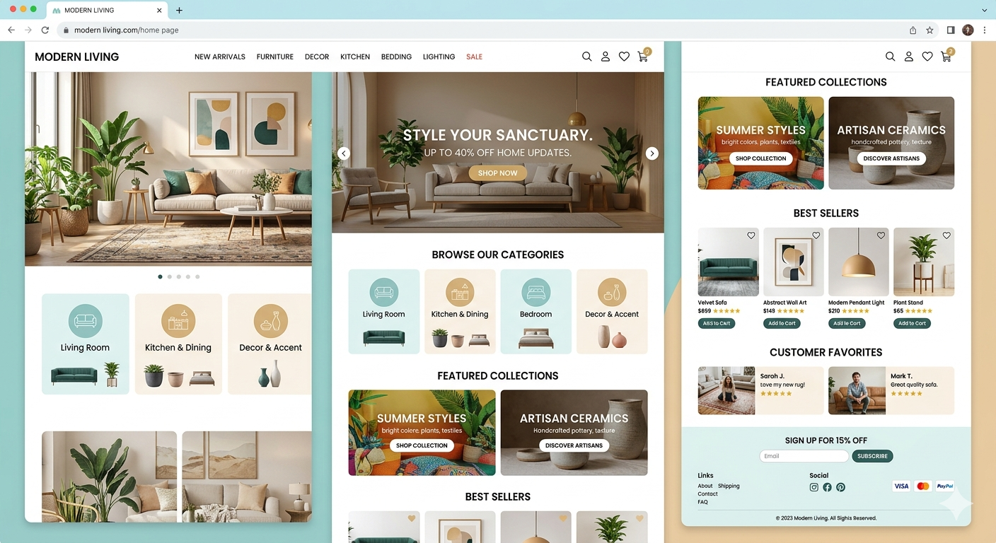 Admin and order flow dashboard layout